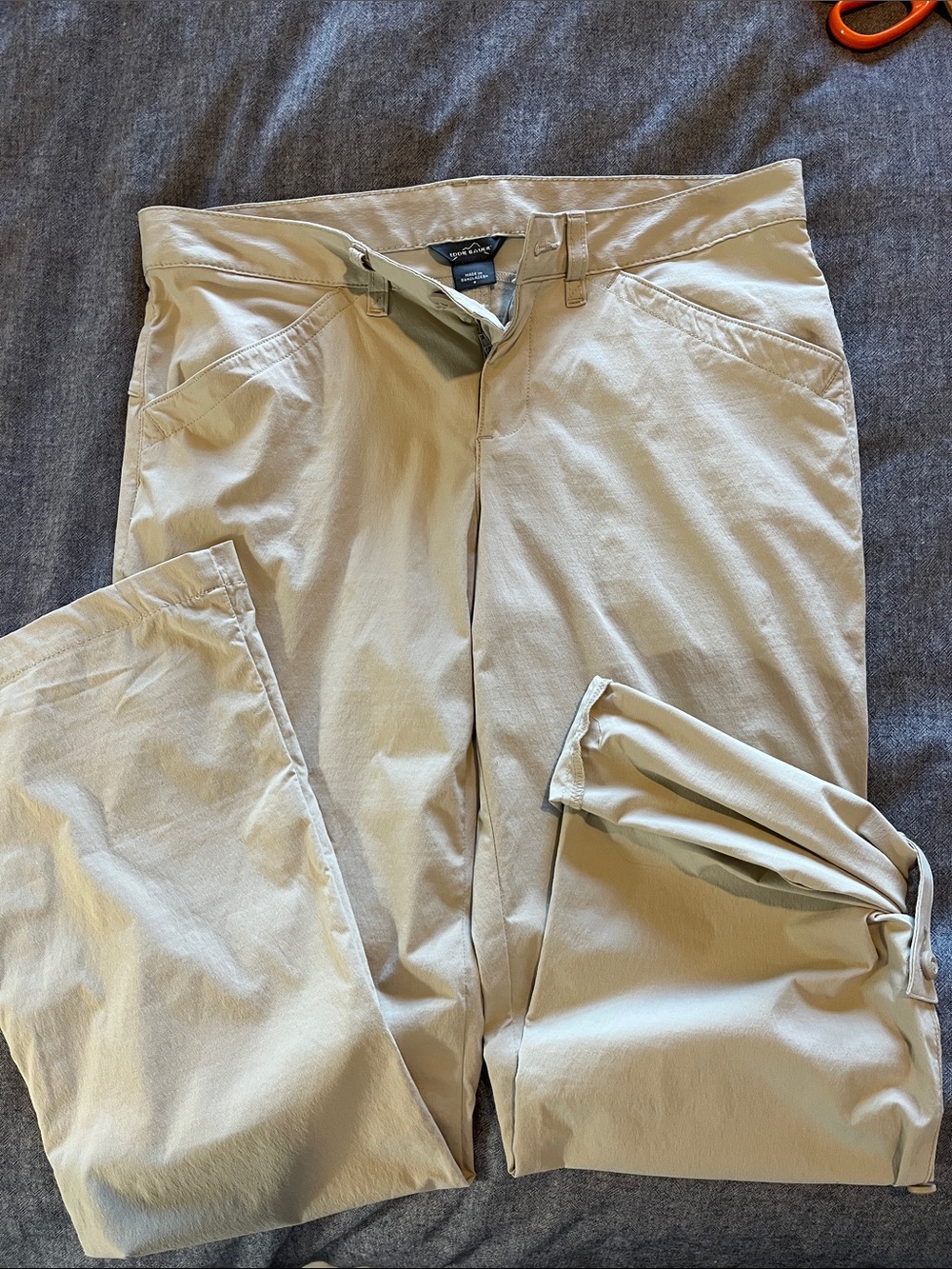 Eddie Bauer Women's Horizon Convertible Hiking Pants Khaki Beige Size 6